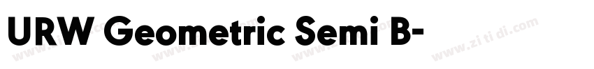 URW Geometric Semi B字体转换